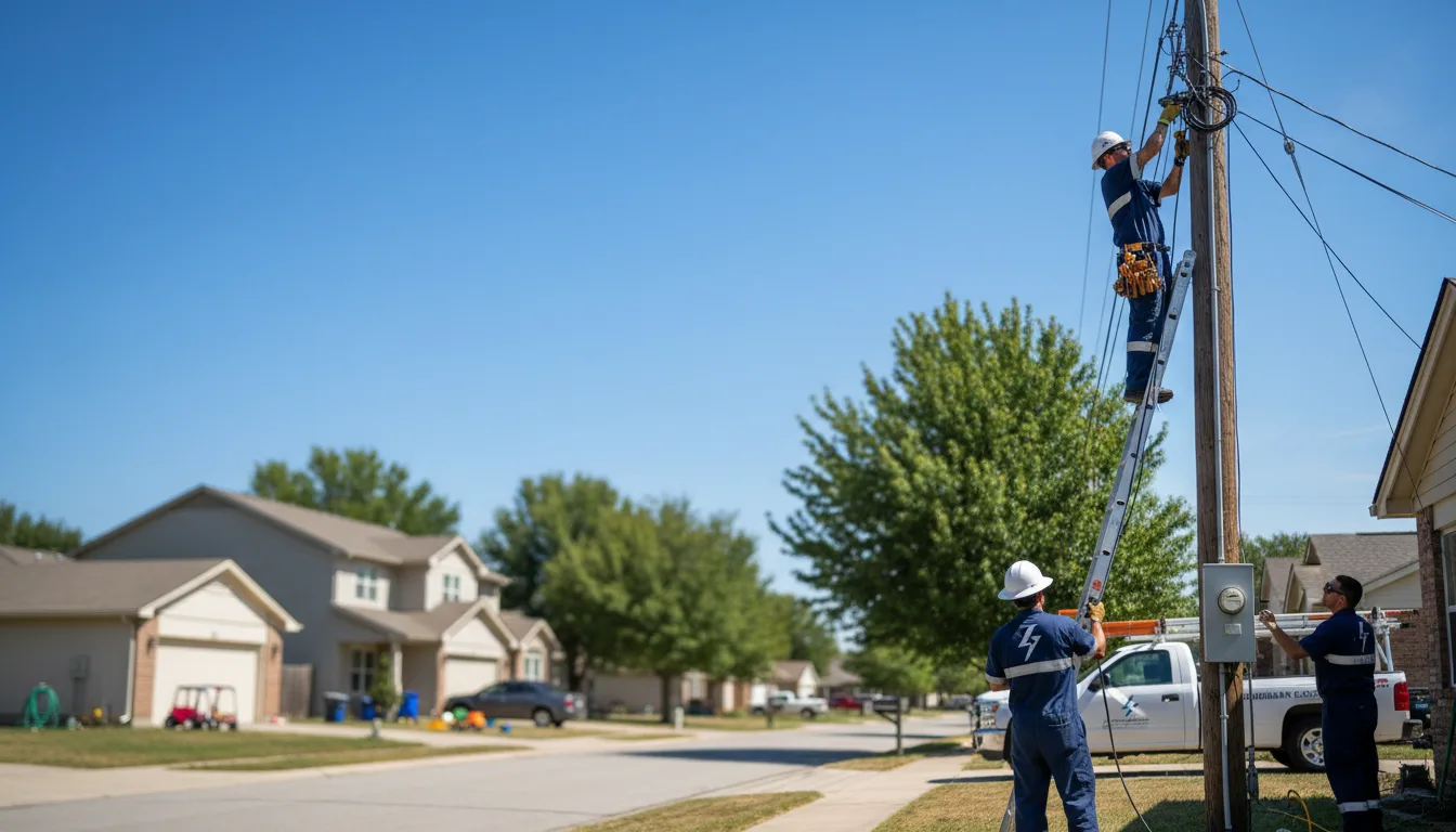 Residential electrician providing installation services in Bridgeton, MO
